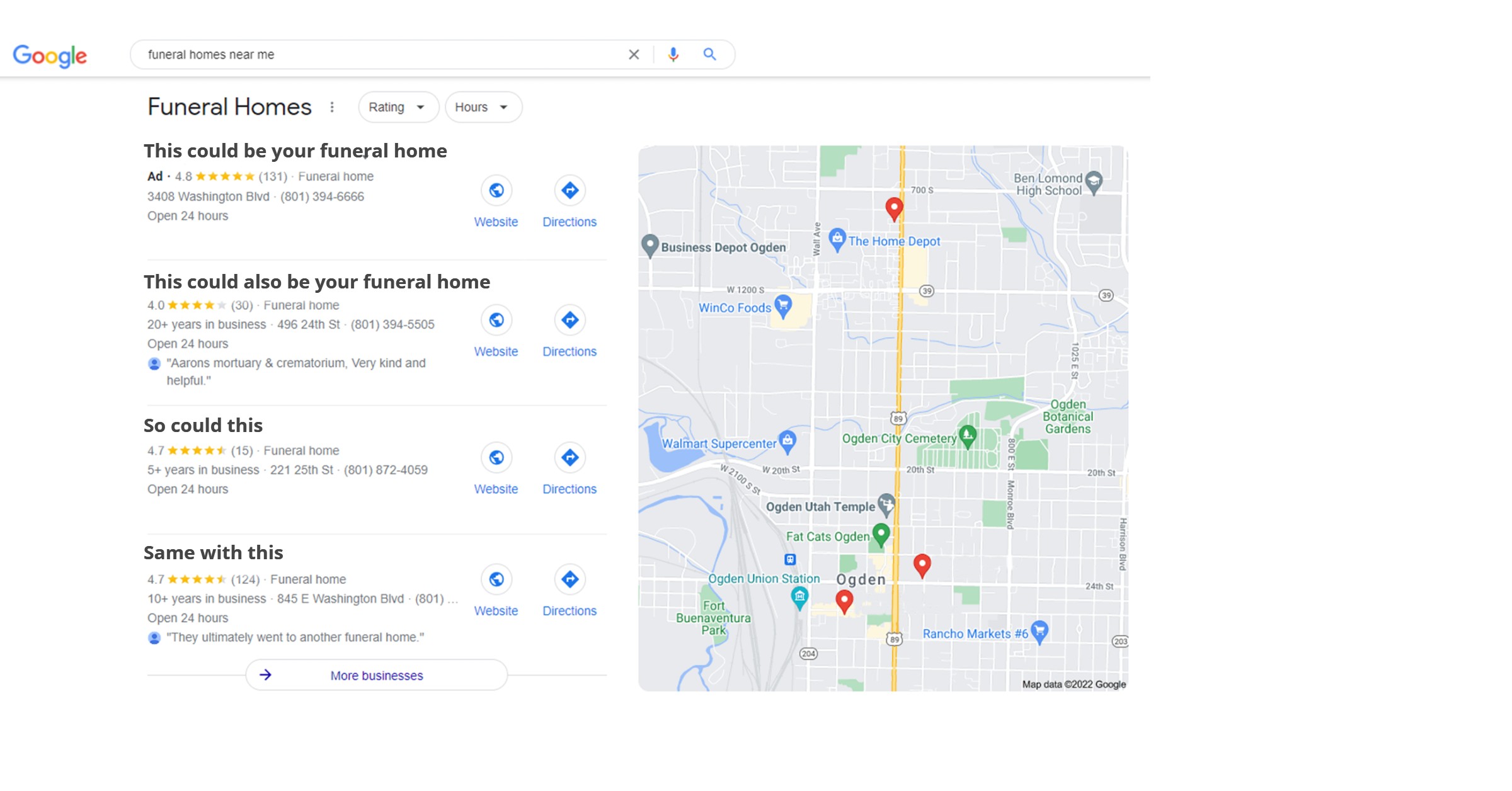 Claim your Funeral Home Listing with Google